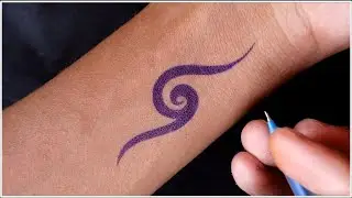 Best temporary tattoos by blue and red ball pen