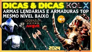 #01 COMO CONSEGUIR ARMAS LENDÁRIAS E ARMADURAS TOP EM NÍVEL BAIXO - CONAN EXILES AGE FO WAR