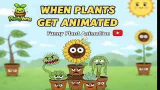 When Plants Get Animated 🌱 | Funny Plant Animation #animation#youtubeshorts#agriculture#cartoon