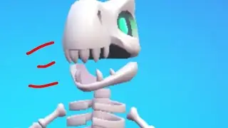 me transformei em um esqueleto dinossauro no stumble guys (me dei mal)