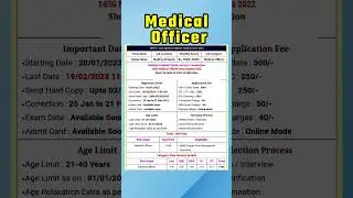 Mppsc medical officer #2023     #latest #viral #shorts #youtubeshorts #latest #youtube #vacancy