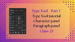 Type Tool part-3 Class-23 In Adobe Illustrator 