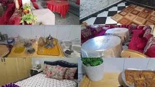 روتين الحداكة والتاويل✅️لا للكسل خليك نشيطة❤️تنضيف و تنضيم و كيكة بتفاح🍎 رائعة مقدر في كلي مانزل 👍🤲🏻