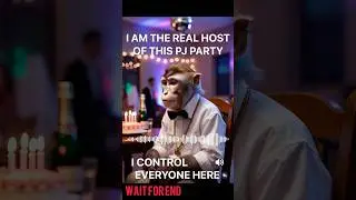When the PJ Party Host Is|a MONKEY😂🐒 | Thanksgiving Chaos Begins#shrot#youtube #pjparty