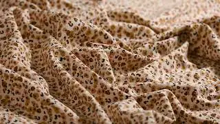 Baumwolljersey Jerseystoff Ebbie Mini Leomuster wei&szlig; beige lachsrosa 1,45m Breite