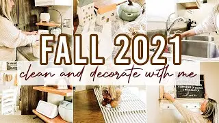 FALL CLEAN AND DECORATE WITH ME 2021 | KITCHEN FALL DECOR | FALL 2021