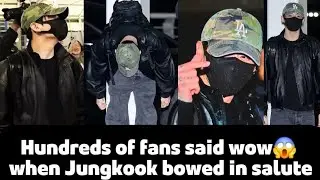 Bts news today! While the other members waved, BTS's Jungkook chose to bow—his gesture touched ARMYs