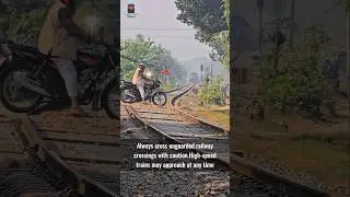 High-speed trains may approach at any time | safety first | #sorts #safety #railroad #crossing