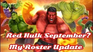 Red Hulk for September? | Next War Scourge Roster Update| Marvel Strike Force | Free to Play