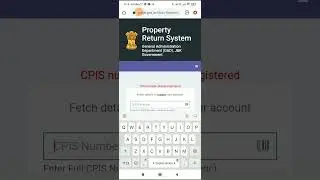 How to Fill Property Return in School Education Department #J&K