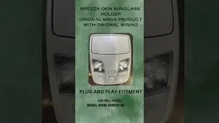 Brezza Orignal MSGA sunglass holder #brezza #brezzamodification