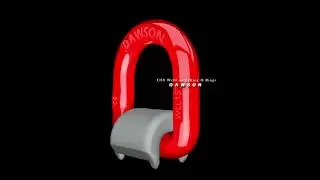 DAWSON GROUP G80 WELD ON LIFTING D RING, GRADE 80 WELD-ON PIVOTING D LINK