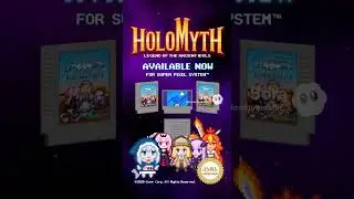 HOLOMYTH as a 16-Bit JRPG! ⚔️ (SNES 90s Commercial) #shorts #hololive #SoraAI #HoloMyth #jrpg #snes