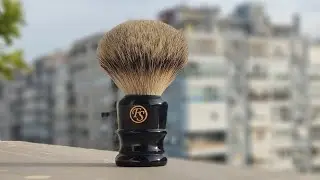 Frank Shaving Best Badger First Shave with a Badger Brush
