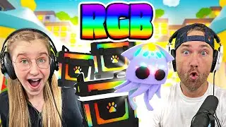 We OPEN 40 RGB Boxes in Adopt Me! Cammy Gets a Surprise! Roblox