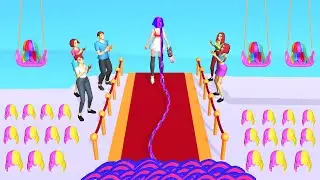 HAIR CHALLENGE game BEST HAIR RUNNER GIRL 🌈💇&zwj;♀️💕 Gameplay All Levels Walkthrough iOS Android New