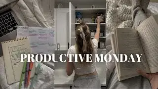 PRODUCTIVE (yet realistic) MONDAY VLOG!!!