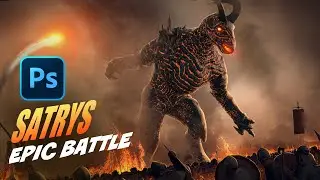 Creating an EPIC SATRYS battle in Photoshop!
