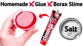How to make Toothpaste Salt Slime at home Without Glue Borax/toothpaste slime making with salt/ASMR