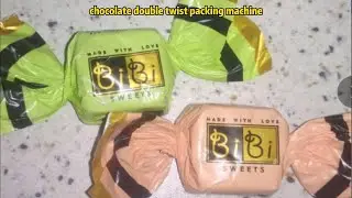 let me introduce you to the Chocolate Packaging Machine Double Twist!
