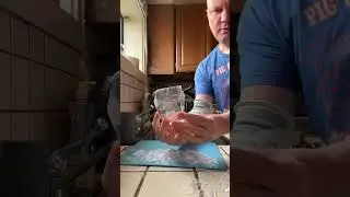 Trying out a new chisel for ice diamonds