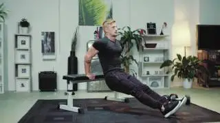 Gorilla Sports Banc plat r&eacute;glable en hauteur