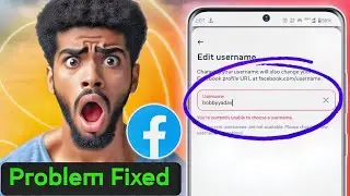 Your are currently unable to choose a username facebook, Facebook per username set nahin ho raha