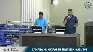 SESSÃO ORDINÁRIA DO DIA 19/11/2024