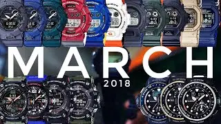 March 2018 New Released G-Shock watches