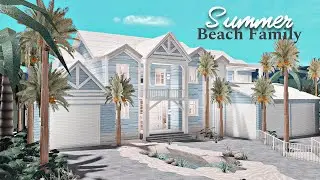 BLOXBURG: Summer Getaway Beach Family House | speedbuild 🌊