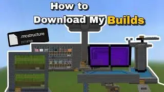How to Import Mcstructure in structure_block in Minecraft Bedrock 1.21 !