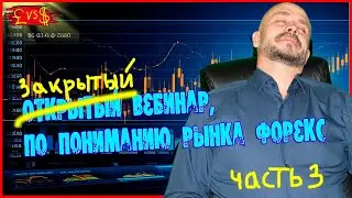 ЗАКРЫТЫЙ вебинар, по пониманию рынка форекс, отрывок! часть 3