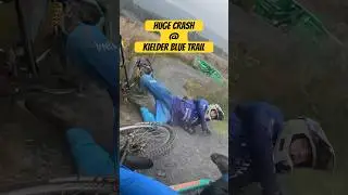 Huge crash on KIELDER&rsquo;S new blue trail! #mtb #crash
