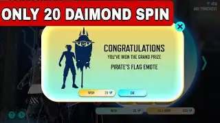 Free Fire FFWS Wish Event | Pirate's Flag Emote Only 20 Daimond Spins #freefire #ffnewevent
