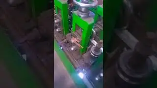 Forming #roller skating #trending #steelpipe #steelmill #coldforming  yxh35 machine tubes from #stee