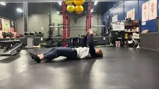 Straight Leg Hip Bridge w/Ball of Pressure