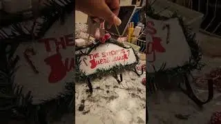 Dollar Tree DIY 🎄Stocking Holder. (DIY Video link in Comments)
