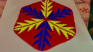 एक कली से बनाए चार कली वाला पायदान ।। New design square doormat