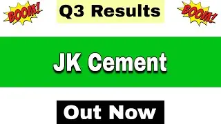 Jk Cement Q3 Results 2026 | Jk Cement Results Today | Jk Cement Share Latest News | Jk Cement Share 