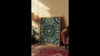 Moroccan Tile Inspired Wall Art | Timeless Geometric Prints for Modern Homes