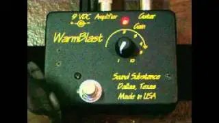 Sound Substance WarmBlast -  boutique gain, clean boost pedal
