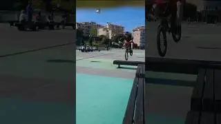 Jumping a #bench on a #bmx #pt2. @SubrosaBrand , @mastersofdirt , @RedBullBike.