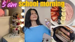 5am SCHOOL MORNING 🍁 ROUTINE+realistic+productive!! 🎀 Diwali 🎇.