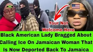 (BREAKING ) BLACK AMERICAN LADY CALLED ICE ON JAMAICAN UNDOCUMENTED LADY OVER FOOD,LISTEN