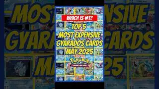 Top 5 Rarest & Most Expensive Gyarados Cards in Pok&eacute;mon TCG May 2025 #shorts