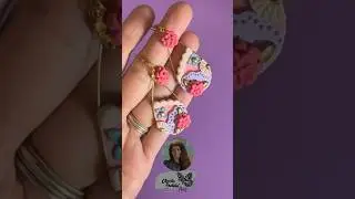 C&oacute;mo hacer unos aretes de flores con arcilla polimerica #manualidades #crafts #polymerclayearrings
