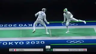 Mohamed ELSAYED 🇪🇬 v Yannick BOREL 🇫🇷  T32 Tokyo Olympics 2020   Men&rsquo;s Epee Individual