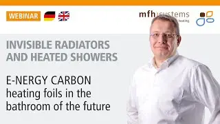 Invisible radiators and heated showers – E-NERGY CARBON heating foils in the bathroom of the future