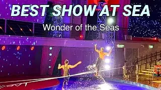 INTENSE Aqua Theater Full Show Wonder of the Seas THIS SHOW IS AMAZING! 2022皇家郵輪最厲害的秀