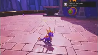 Spyro 3 year of the dragon head in the clouds trophy